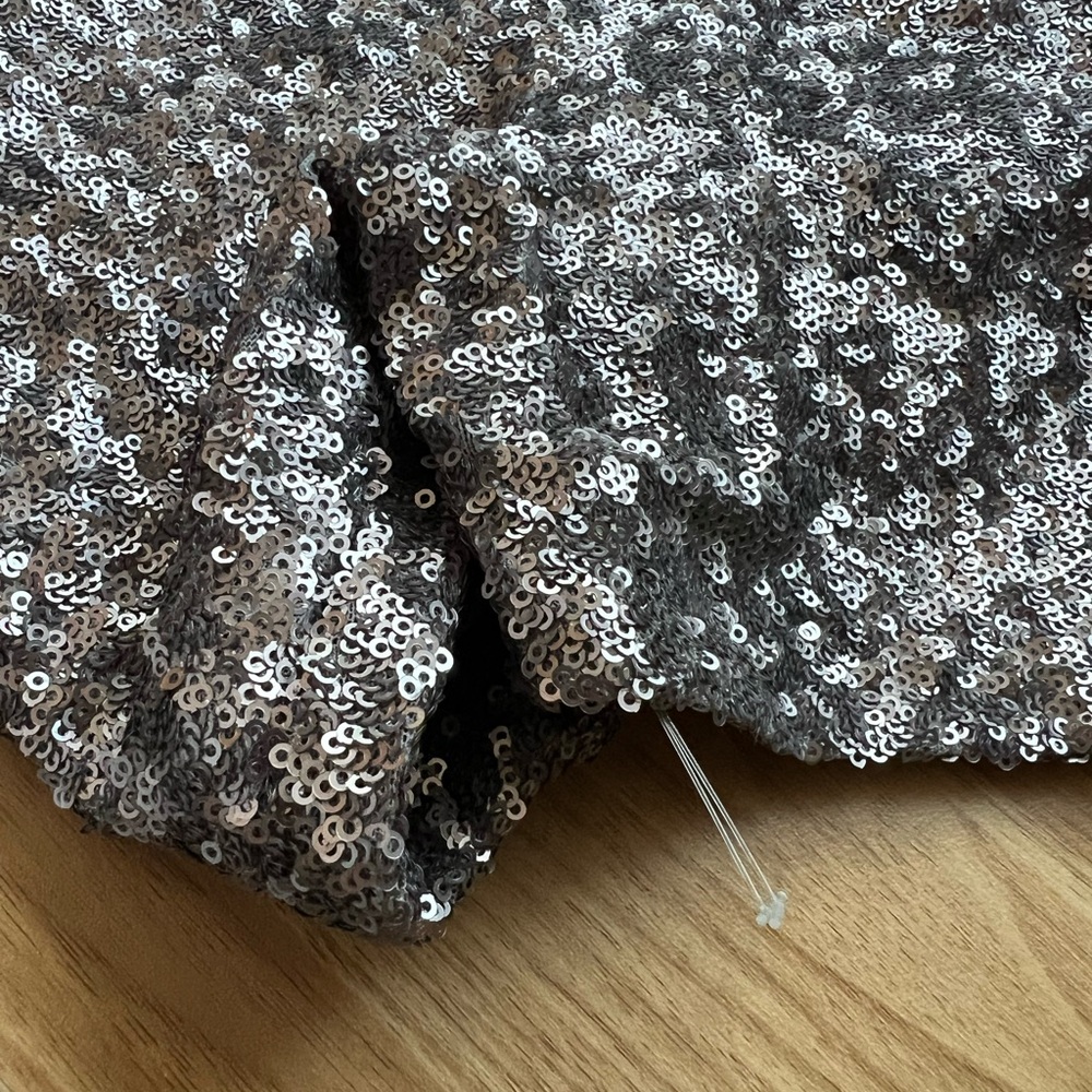 Velvet Silver Sequin Short Sleeve T-Shirt - Picture 9 of 10